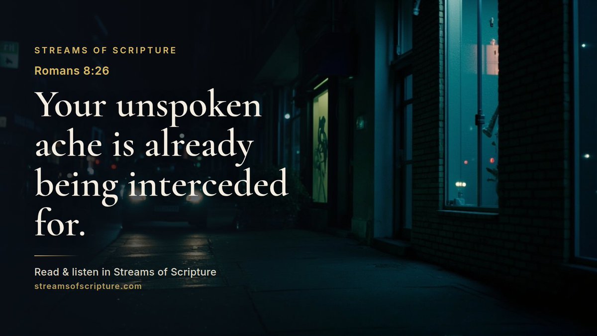 StreamScripture's tweet photo. Does the Holy Spirit pray for us when we do not know what to say? Yes, and Romans 8:26 is the clearest New Testament answer.

Read &amp; listen link below ↓

#Romans8 #When https://t.co/aKsRRt0mgi