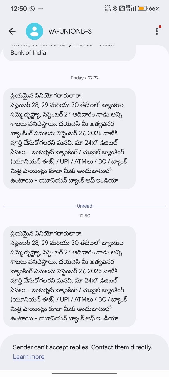 Deepak1992G's tweet photo. Is this digital India stop messaging me or else I'll close the account #unionbankofindia 
Ashamed of you people blaming bank employees for your mistake 
Have u ever sent any transactional messages of mine but these strike messages have me f...k...ing from past two days https://t.co/qQmYmdqbSJ