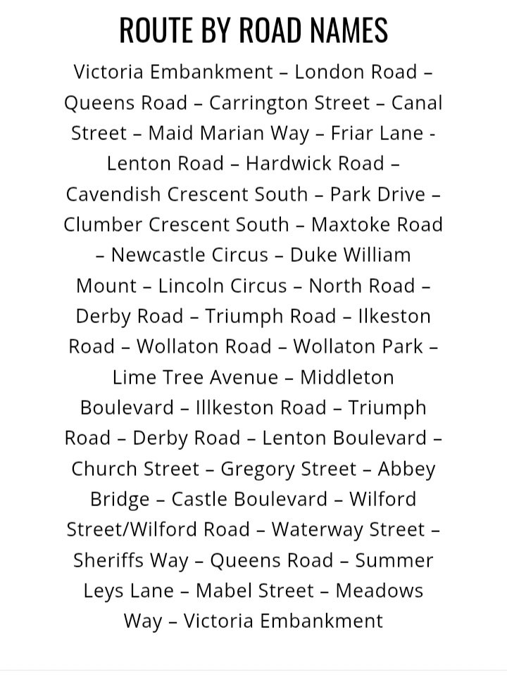 REACTNottingham's tweet photo. It's robin hood half marathon day, and there will be some disruption caused around the race route. Please make extra time for journeys into the city. Good luck to all taking part. https://t.co/gyxQ3lsWfW