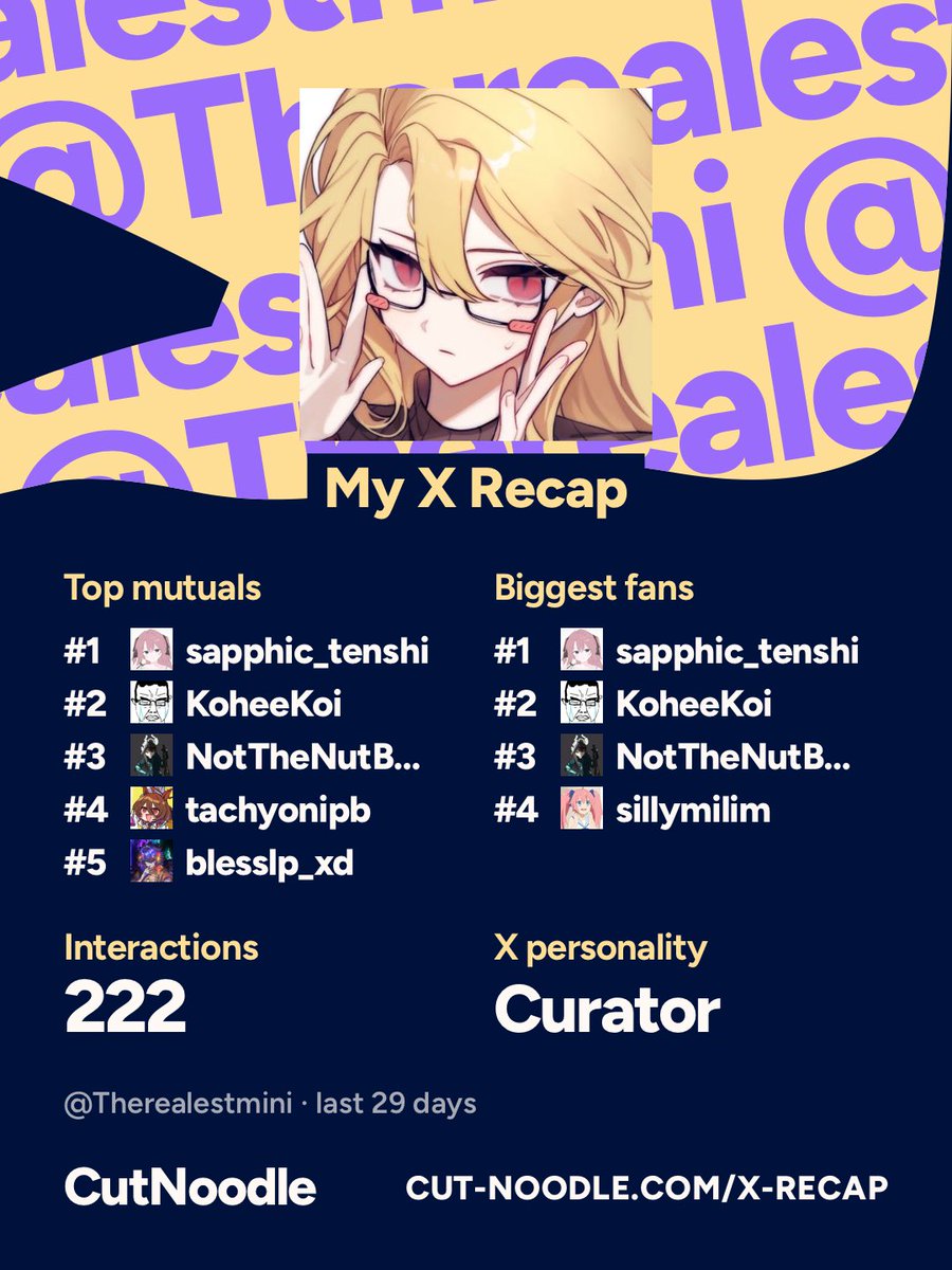 Therealestmini's tweet photo. I interact with so little people I’m getting randoms on my top 4 mutuals 😭 https://t.co/UNKDVZuxdf