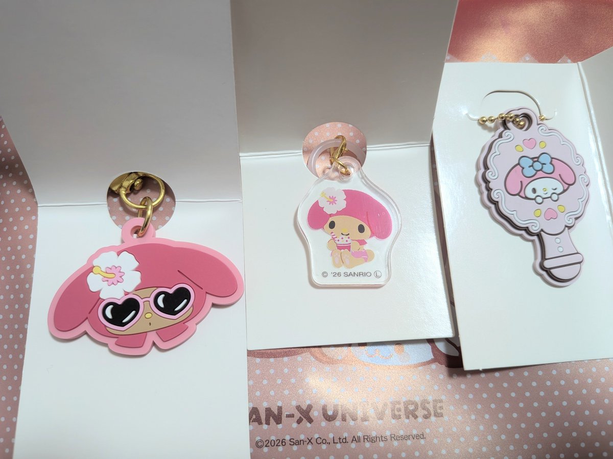 157__cm_'s tweet photo. サンリオ　サンリオキャラクターズ　ラバーチャーム　keychain　ぷちミラー　ラバーキーホルダー　マーカーチャーム　100均　100円ショップ　日焼け　交換

譲　マイメロ

求　クロミ
(クロミ含む纏めての交換のみシナモン>キティもok)
ご検討の程よろしくお願い致します。 https://t.co/E1Rj9sRxh6