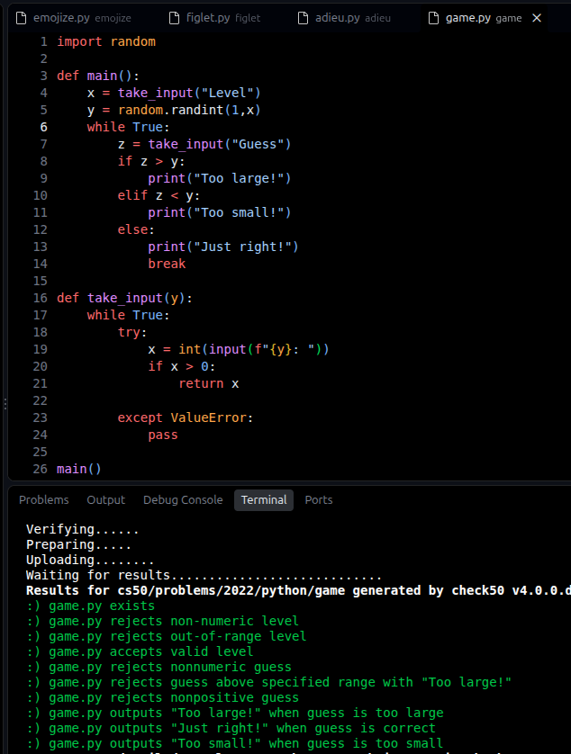 annantHQ's tweet photo. there goes another problem, cs50p pset4 problem4 https://t.co/fFlvU8DisS