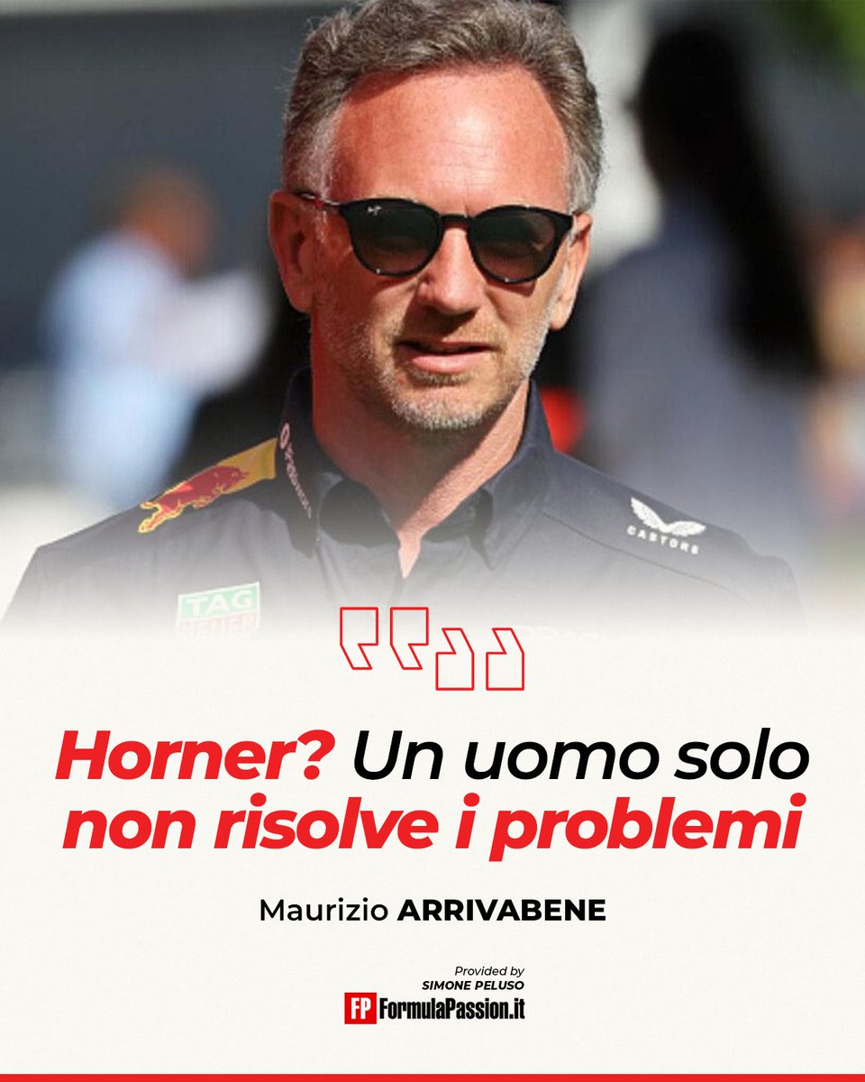 PelusoF1's tweet photo. ❌ FERRARI, ARRIVABENE SCETTICO SU HORNER

#Horner ha scosso il mondo #Ferrari con la sua autocandidatura durante il weekend di Baku.

A intervenire sul tema è stato l'ex team principal Maurizio #Arrivabene, dimostrandosi scettico sulle possibilità che un uomo solo - per quanto titolato - possa essere la soluzione vincente per Maranello 🤯

E si è preso anche meriti che lo stesso Horner si è attribuito nell'ormai famosa intervista al Times 😏

I dettagli 🗞️👉 https://t.co/rOoNJdIYdn

#F1