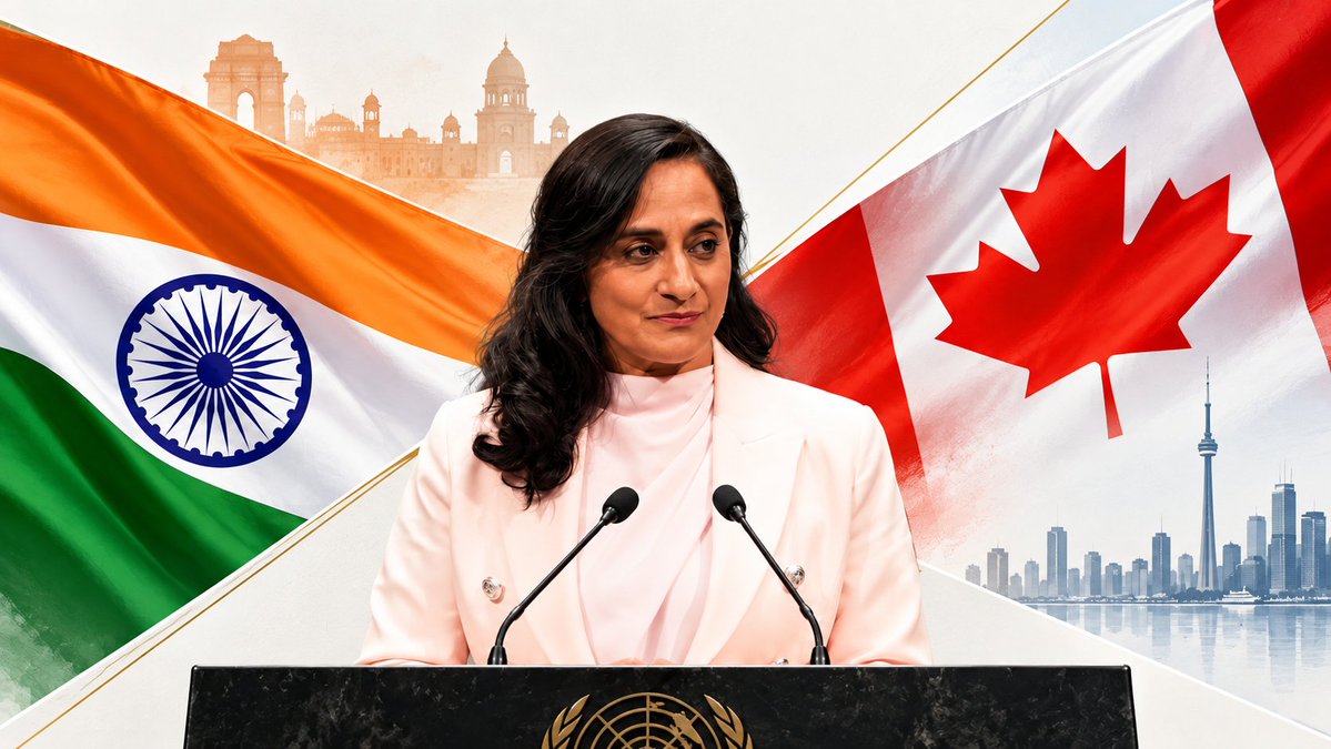 india_plus_'s tweet photo. 🚨 Canada FM Anita Anand says Canada is building “renewed partnerships” with major economies like India. https://t.co/TmzC3Tjspu