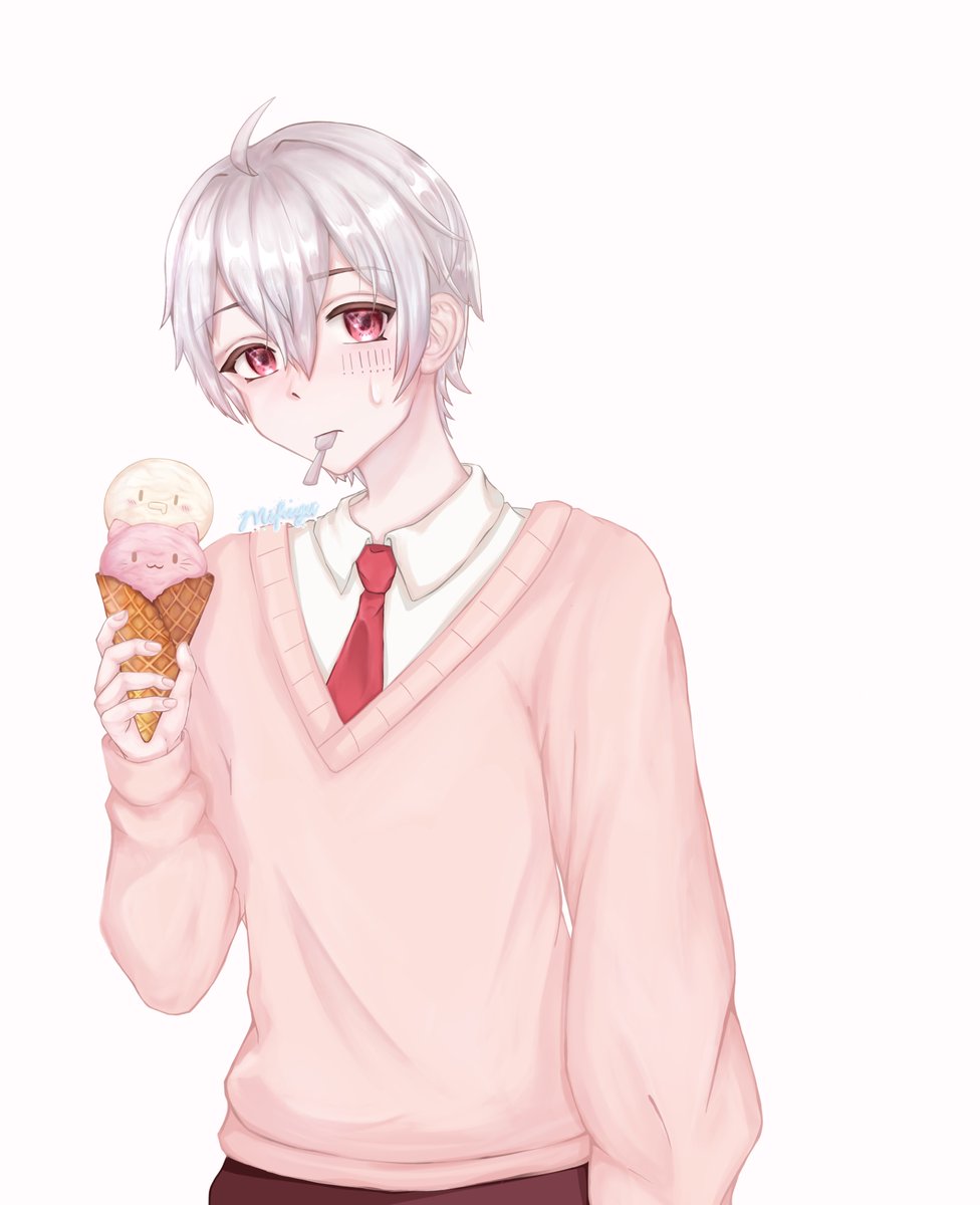 Mafu1chan's tweet photo. まふくんのファンアート描いた！！(๑>◡<๑)

#まふまふ　#まふあーと　#まぬんちゃん　#ファンアート　#ibispaintx #digitalart #mafumafu https://t.co/gkDR68c1GW