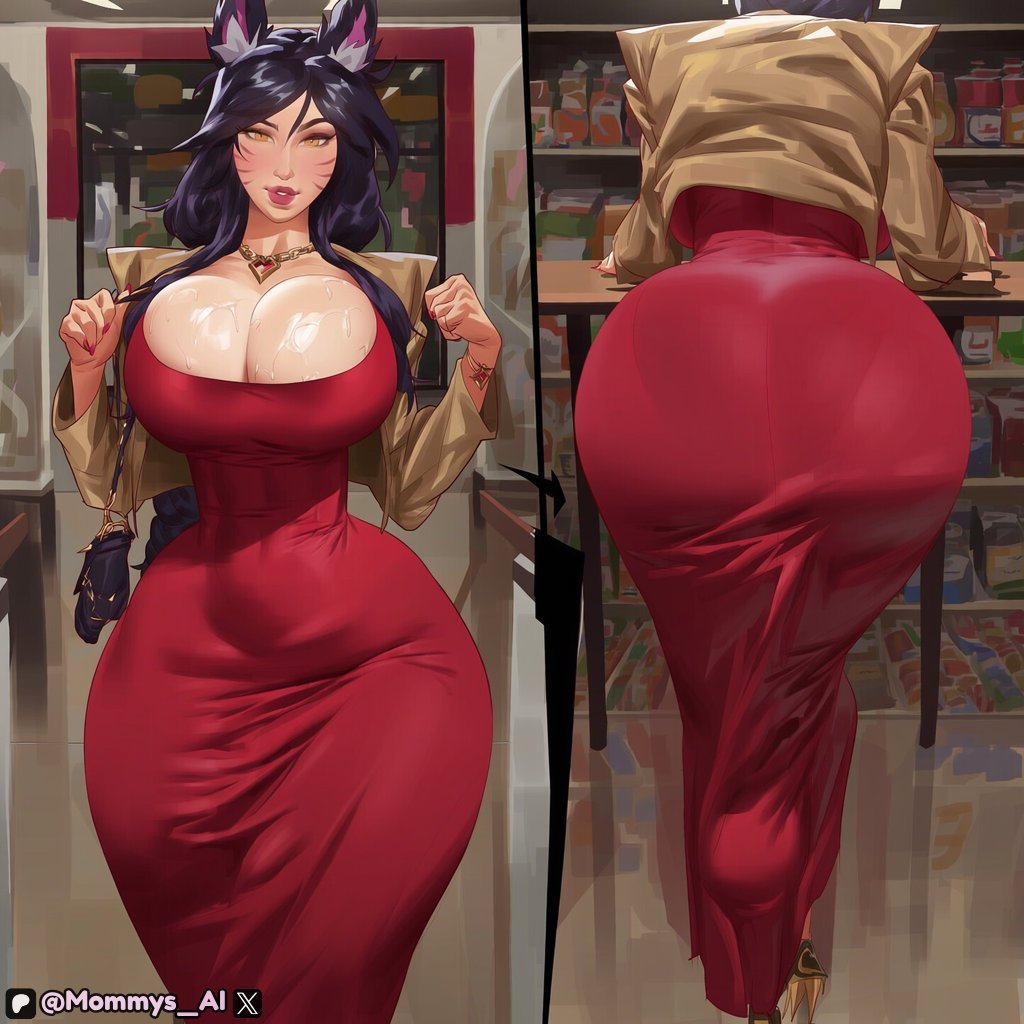Spiritrushfoxy's tweet photo. Ahri is busy this evening, out shopping. What do you think of her outfit? https://t.co/HydYqiL3P0