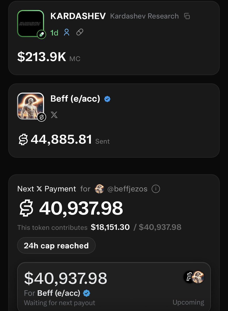 westcultt's tweet photo. @beffjezos solana:5wW9mhbwq1HTFh341iimpmrqBB4mfxdXiYhdYBL7hUnp hey there @beffjezos we’ve sent you $45k in fees, with another $40k pending, please put towards your project “Kardashev Research” we support what you invision for humanity🫡 https://t.co/Eb7CQhq0vo