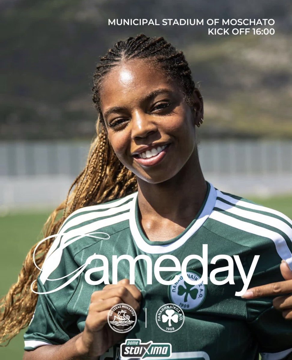 PeaceEfih's tweet photo. 🍀 GAMEDAY 

Another important game this weekend @moschato
Let’s go team!!!
 #womensfootball #panathinaikos #wewantmore https://t.co/PpThGuZ4se