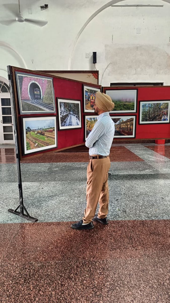 RailwayNorthern's tweet photo. Preserving Heritage, Inspiring Journeys 🚂 

​As part of the #SwachhataHiSeva2026 campaign on World Tourism Day, Carriage & Wagons Depot and Diesel Shed, Kalka organised an engaging photo exhibition at Patiala Railway Station.

The showcase celebrated the rich history and scenic beauty of the UNESCO World Heritage Kalka–Shimla Railway, offering passengers and visitors a captivating visual journey.

#WorldTourismDay
