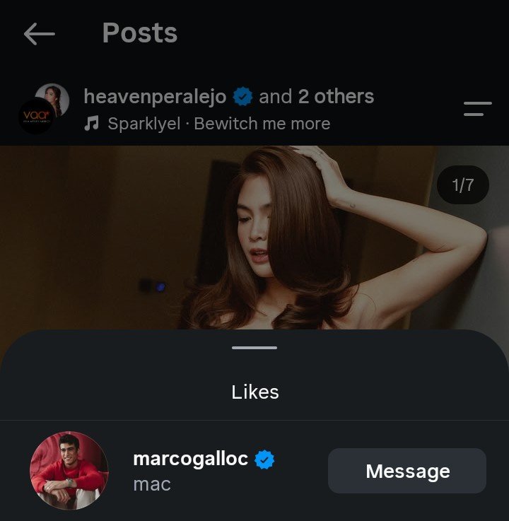 louisenvlr's tweet photo. tumatapang na si dawd??!!! 🤭

#marcogallo #marven #heavenperalejo https://t.co/qvAucnGXSx