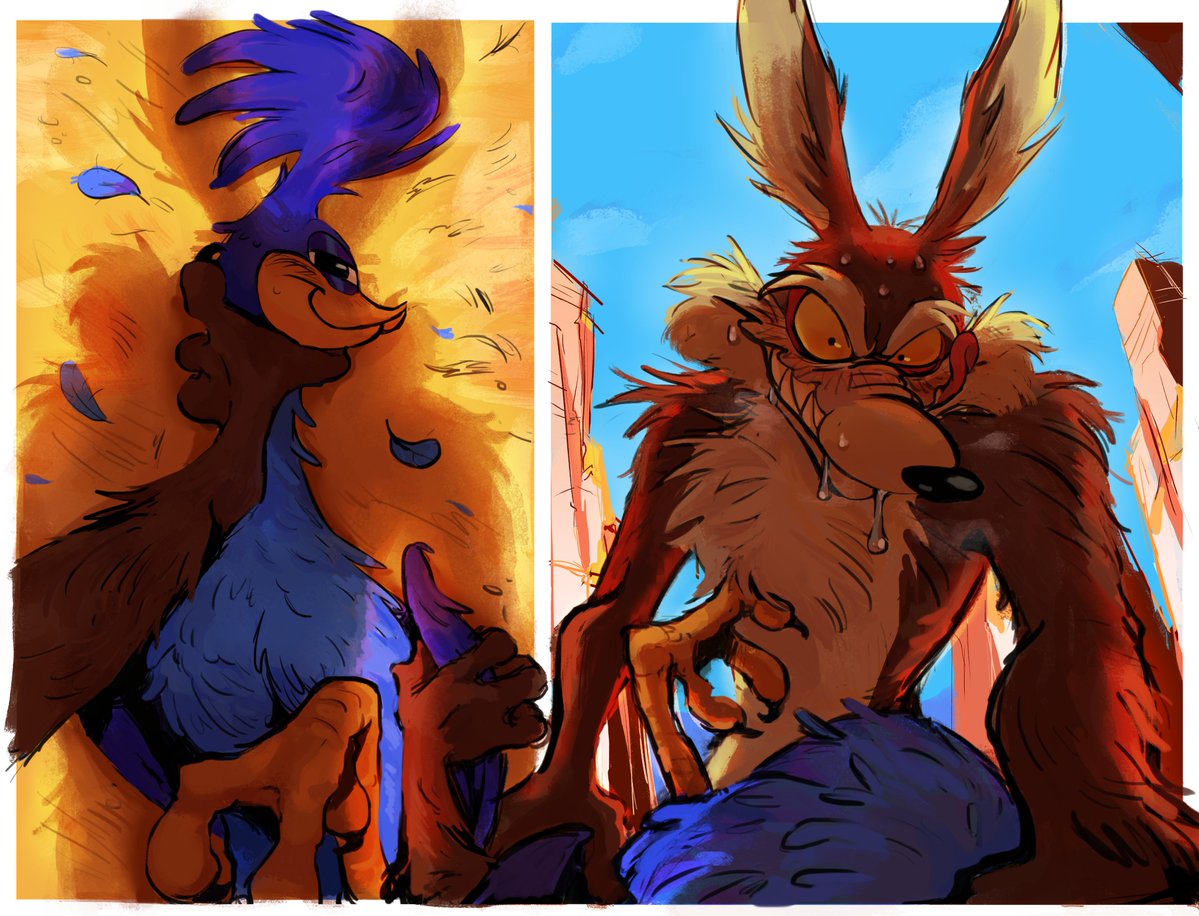 Elizabe49090303's tweet photo. "A very intense chase"

#looneytunes #wileroad #wilerunner https://t.co/lZPlV218rt