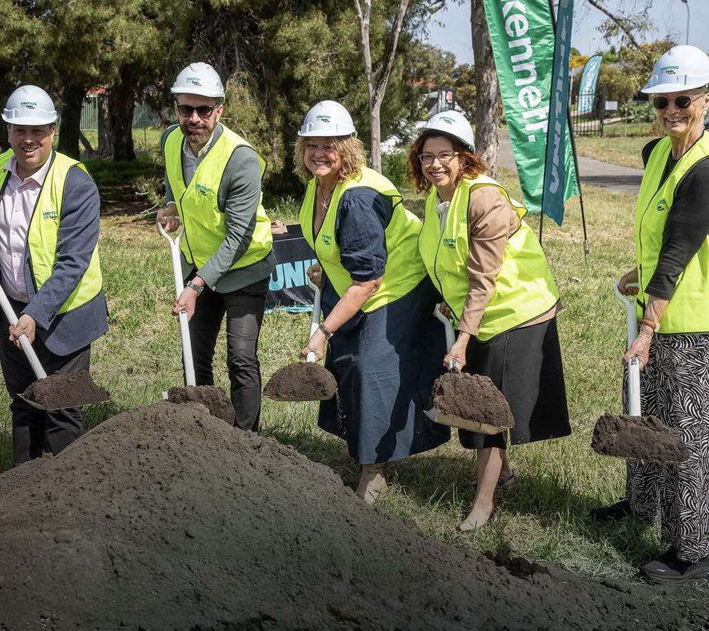 NatCookMP's tweet photo. Great to see the Noarlunga Downs Eleanora site being transformed by Uniting SA into a new community for people in our southern suburbs. 🏡❤️

Thrilled to turn the sod on behalf of Minister Nick Champion with Amanda Rishworth MP. https://t.co/CXpP9L4cXk