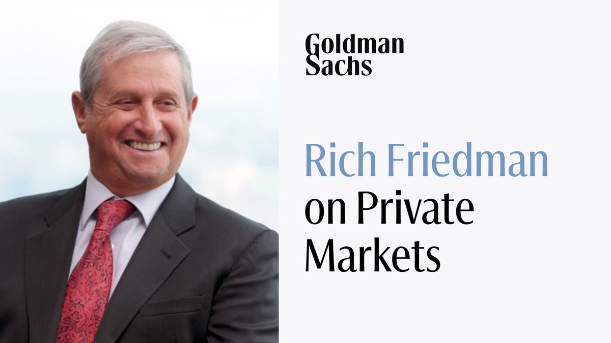 GoldmanSachs's tweet photo. From building investment discipline to navigating the opportunities and risks of AI, Rich Friedman, chairman of Goldman Sachs Asset Management, reflects on learnings from his 45-year career. https://t.co/PHJFhJcFU3 https://t.co/f94bN0QQMY