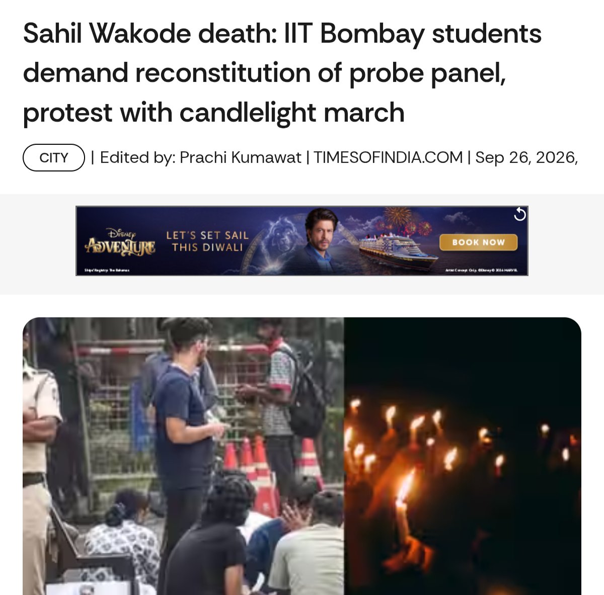 lokeshbag67's tweet photo. The Board of IIT Bombay had constituted a 10-member committee to probe the circumstances surrounding Wakode's suicide.

But protesting students alleged that some members of the panel had already expressed support for Prof. Suryanarayana Doolla. https://t.co/OoSjHdJ2dP