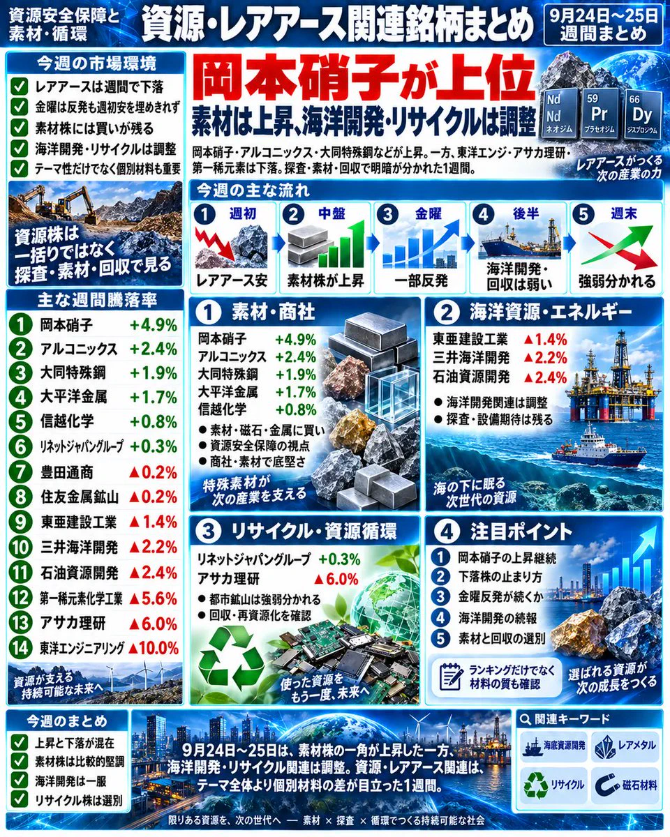 岡本 硝子 レアアース