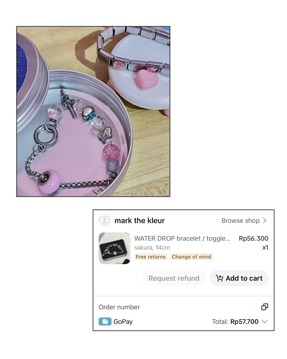 swseetly's tweet photo. wts bracelet from mt_kleur 🪷

୨୧ sale for @ 40k
୨୧ can shopee prefer splitpay <3
 
detail by dm >___✿
do metion/reply after dming ♡ https://t.co/6KjwDjEhaQ
