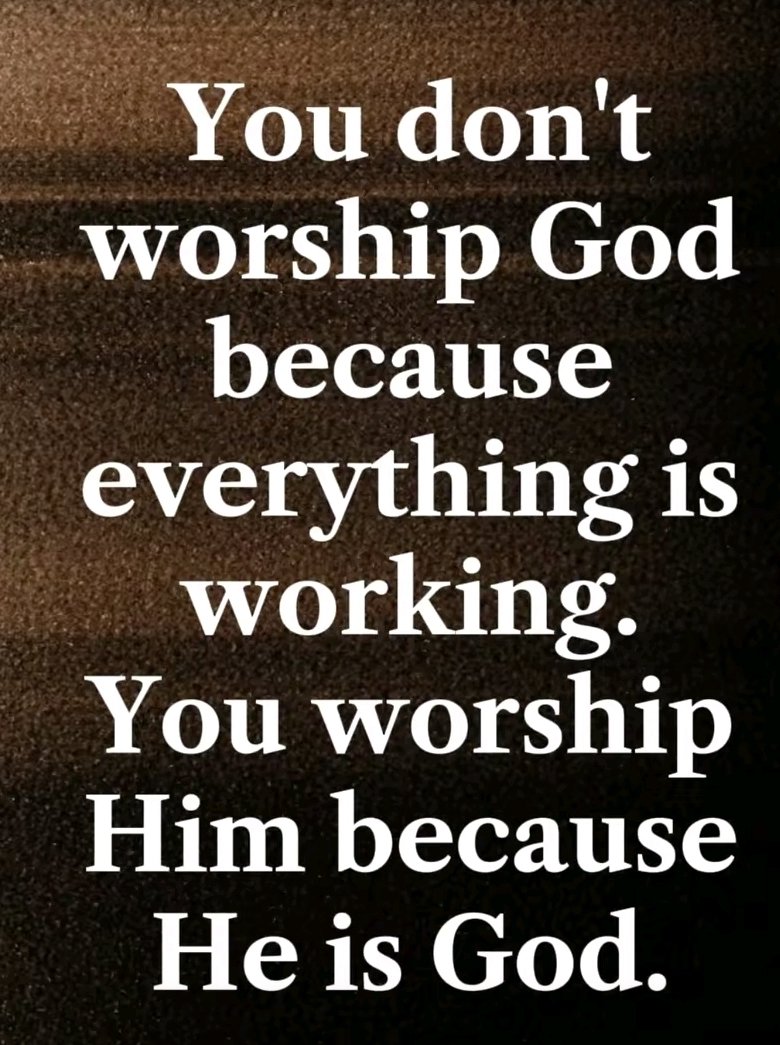 AlagbaMayungbo's tweet photo. Worship God in spirit and in truth. https://t.co/mEbzqqW546