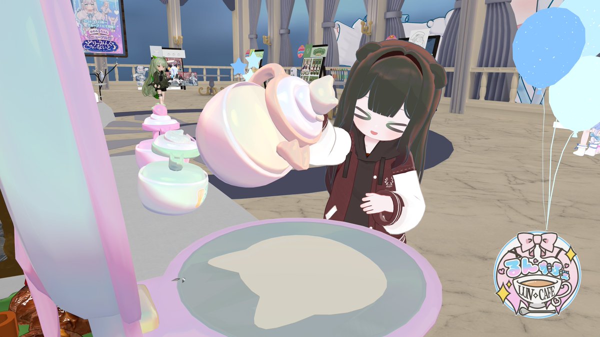 Perutan_vrc's tweet photo. 料理に夢中なゆめみるちゃんは最高だー！
完成したパンケーキを持ってキャストさんとも撮影しました🙌
#るんかふぇ #ゆめみる3D #くるるんキッズ https://t.co/8zUpDFDKP6