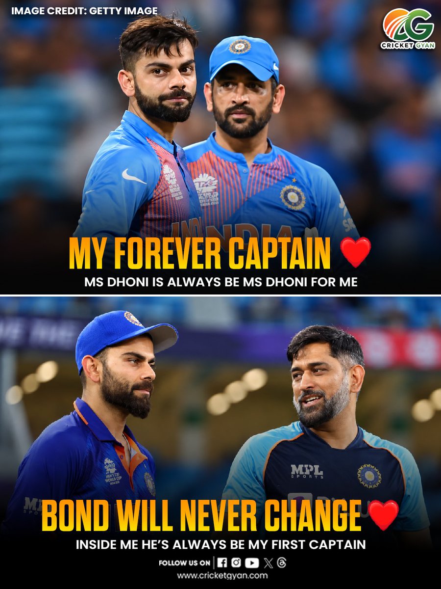 cricketgyann's tweet photo. From MahiRat to RoKo the brotherhood continues 🫶🇮🇳
MS Dhoni and Virat Kohli- the bond will never ever change ❤️
. 
. 
#ROKO #MahiRat #ViratKohli #RohitSharma #Msdhoni #Cricket #CricketNews #CricketUpdates #CricketHistory #CricketGyan https://t.co/8B774iLmTH