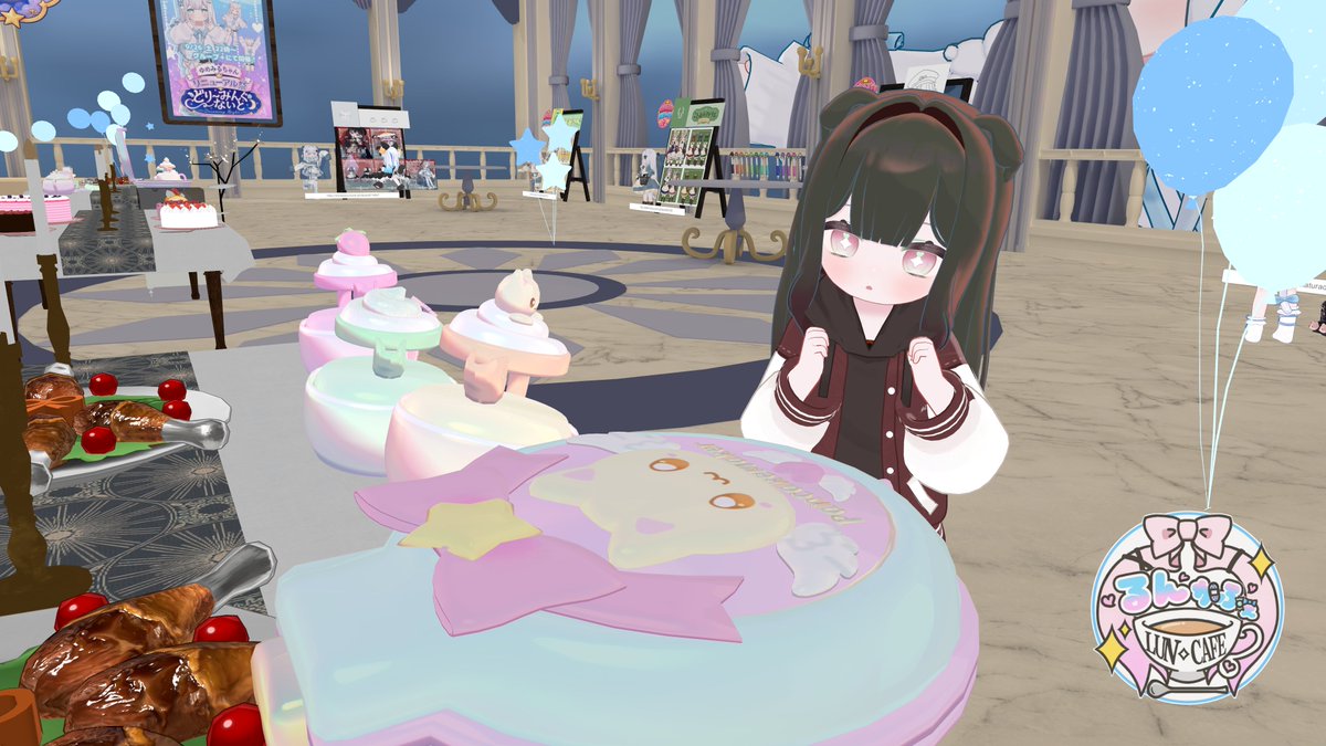 Perutan_vrc's tweet photo. 料理に夢中なゆめみるちゃんは最高だー！
完成したパンケーキを持ってキャストさんとも撮影しました🙌
#るんかふぇ #ゆめみる3D #くるるんキッズ https://t.co/8zUpDFDKP6