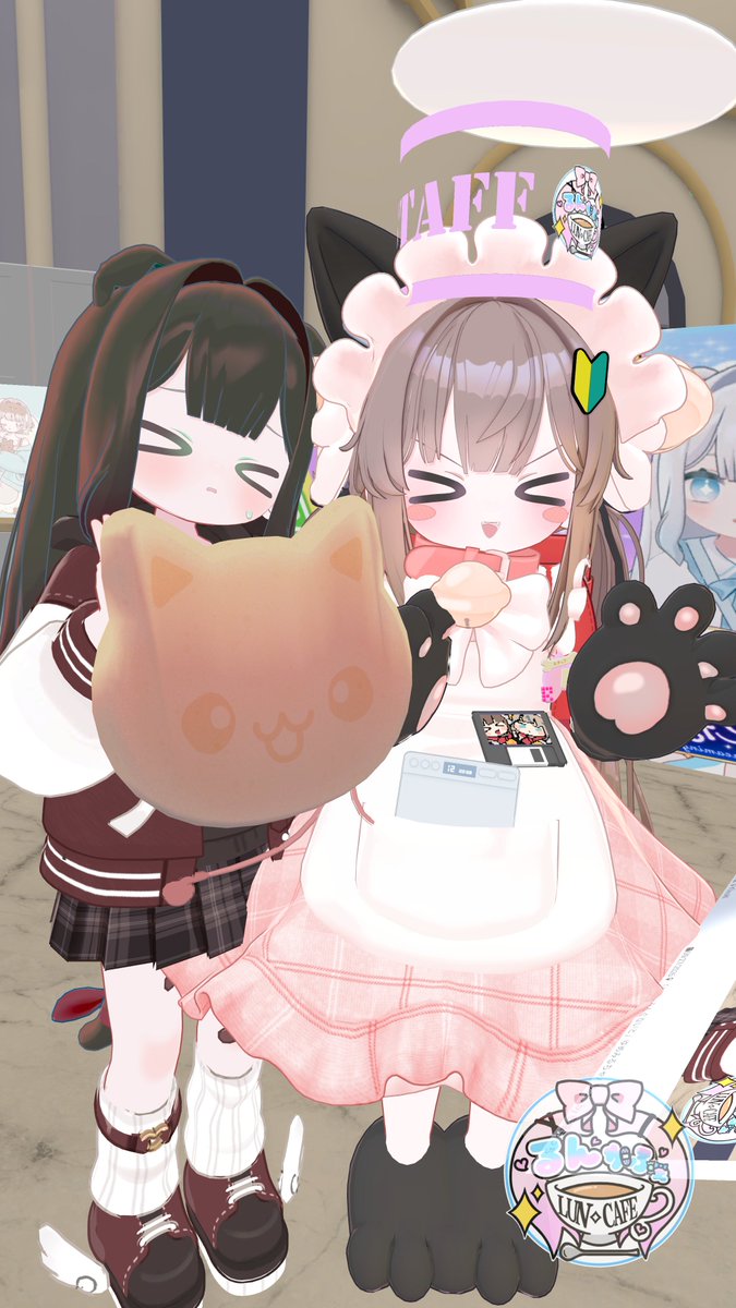 Perutan_vrc's tweet photo. 料理に夢中なゆめみるちゃんは最高だー！
完成したパンケーキを持ってキャストさんとも撮影しました🙌
#るんかふぇ #ゆめみる3D #くるるんキッズ https://t.co/8zUpDFDKP6