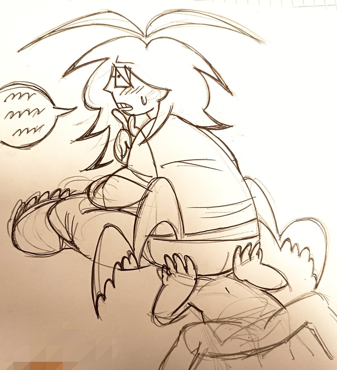 3lia778_'s tweet photo. A certain #someone asked me to draw more stuff like this so give me ideas please ok bye https://t.co/gBby36oyie