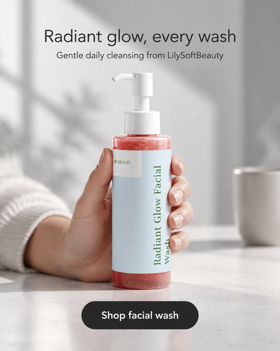 lilysoftBezi's tweet photo. Fresh skin in one wash—Radiant Glow Facial Wash (£10.99) lifts makeup and oil while aloe, glycerin &amp; blackberry extracts balance and hydrate for a softer, brighter complexion. Add to your daily ritual. #Skincare #GlowingSkin Tap the link in bio. https://t.co/wvlYFp0anm