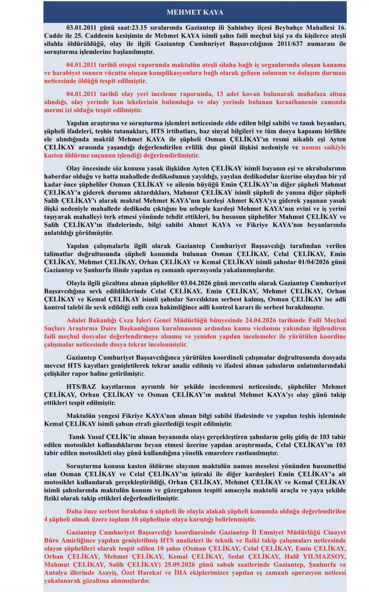 Adem__Taskaya's tweet photo. ADALET BAKANLIĞI 19, 15 ve 11 YILLIK 3 FAİLİ MEÇHUL CİNAYETİ AYDINLATTI https://t.co/g1563bJkK6