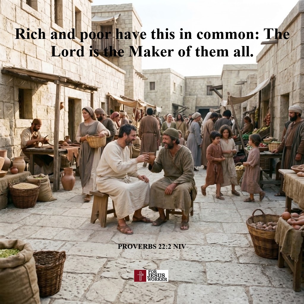 JMIRONWORKER's tweet photo. OUR DAILY SPIRITUAL BREAD 
PROVERBS 22:2 NIV " Rich and poor have this in common: The Lord is the Maker of them all. ” https://t.co/meRCOar5a8