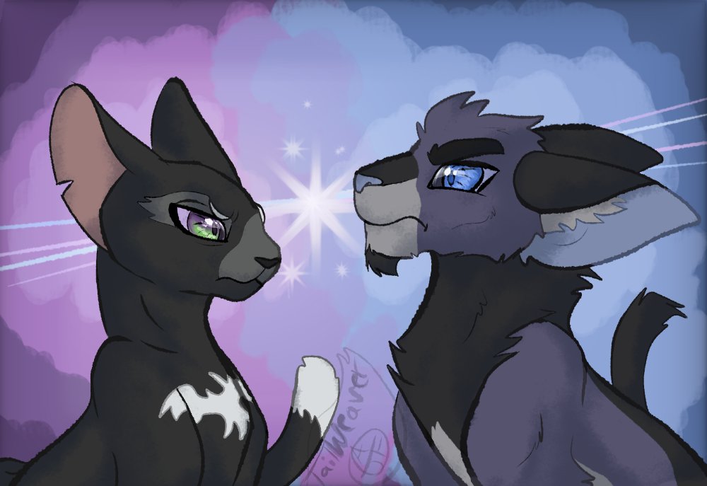 TailWeaverAJF's tweet photo. How I draw/Imagine Da big ear boys.
#Ravenpaw and #Crowfeather
.still imagine Ravenpaw with big ears and smooth features but not entirely oriental. I imagine Windclan and Crowfeather as more of such.
#warriors #warriorcats https://t.co/LklIvE7g3s