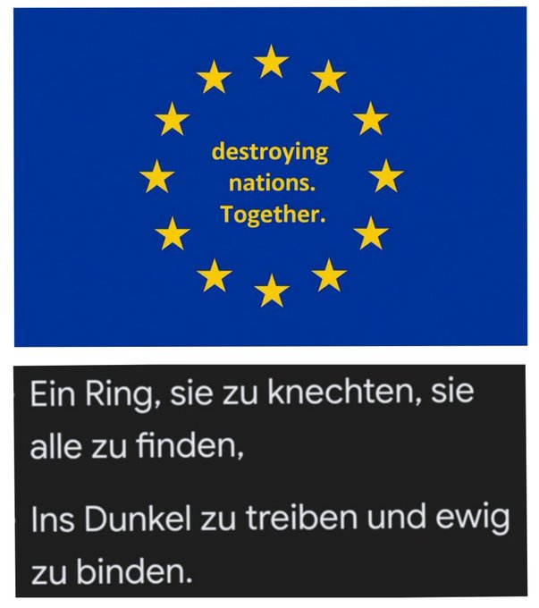 Graukopf1963's tweet photo. I am German. The EU 🇪🇺 is my enemy.

#Dexit #EUexitus

“The European Union is not Europe. It is an ideology without a country, without a people, without roots, without a soul and without civilization. The European Union is slowly killing thousand-year-old nations.” https://t.co/N0Cvl7J0Mc