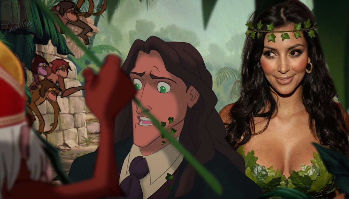 Kim_Parodyy's tweet photo. Say it darling, and mommy will give you another kiss💋 Say "I do" my cute 
@Jannilove3 Do it, and you'll be all mine💚 You belong to me, your mistress Poison Kim🌿🌹 And a wedding night with me wrapped around you like a snake.. #TheJungleBook #PoisonIvy #Tarzan https://t.co/hFCnG4zUYU
