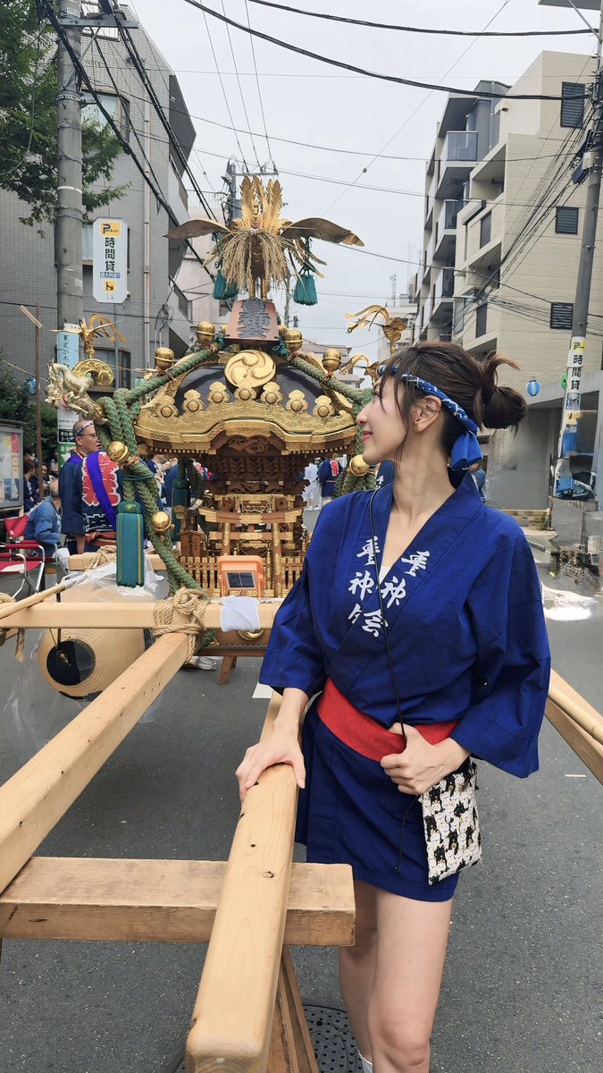 812miku's tweet photo. 今年も神輿に行けた♡ https://t.co/JQzpguhCVO