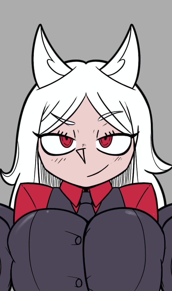 HakuNaoNao's tweet photo. Cerberus wants some pats~ 👀🔥
Left, middle or right? 

Flat color version

#Helltaker #cerberus https://t.co/vDrNvEH1O9