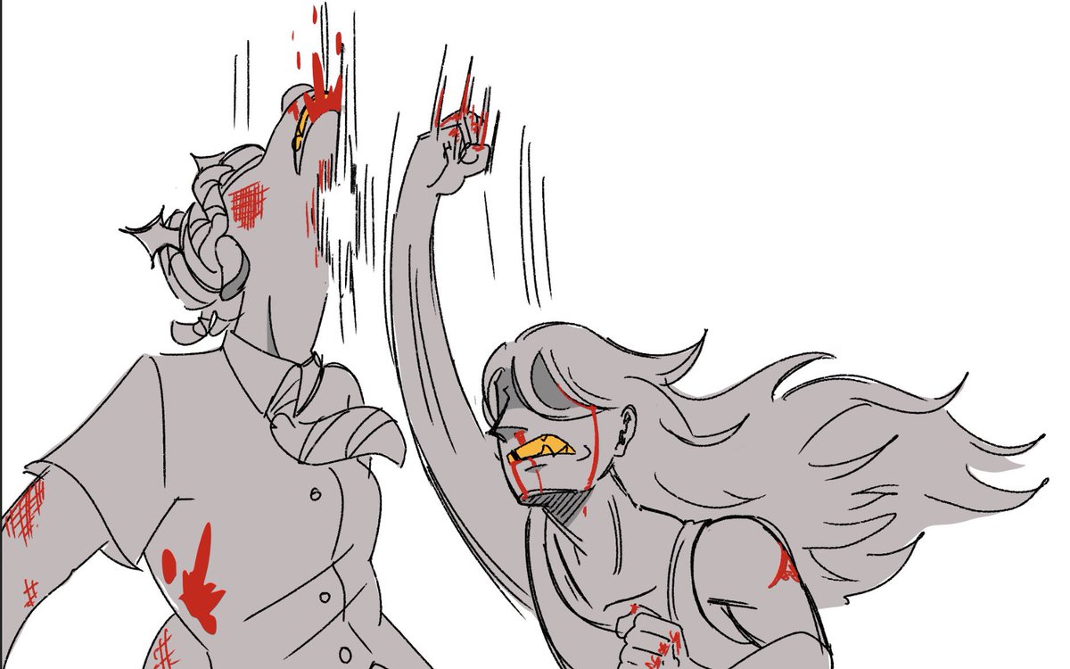 merladebread's tweet photo. "I find it funny how Kris and Nullie pretend not to hate eachother when Sullie's there, like I HOPE Kris is just barely containing themselves to not mess with her”

Oh absolutely, this was what happened the last time Sullie left
CW : blood #VXdeltafell
https://t.co/fkq5BEID1H https://t.co/aP5UKYy3ZH