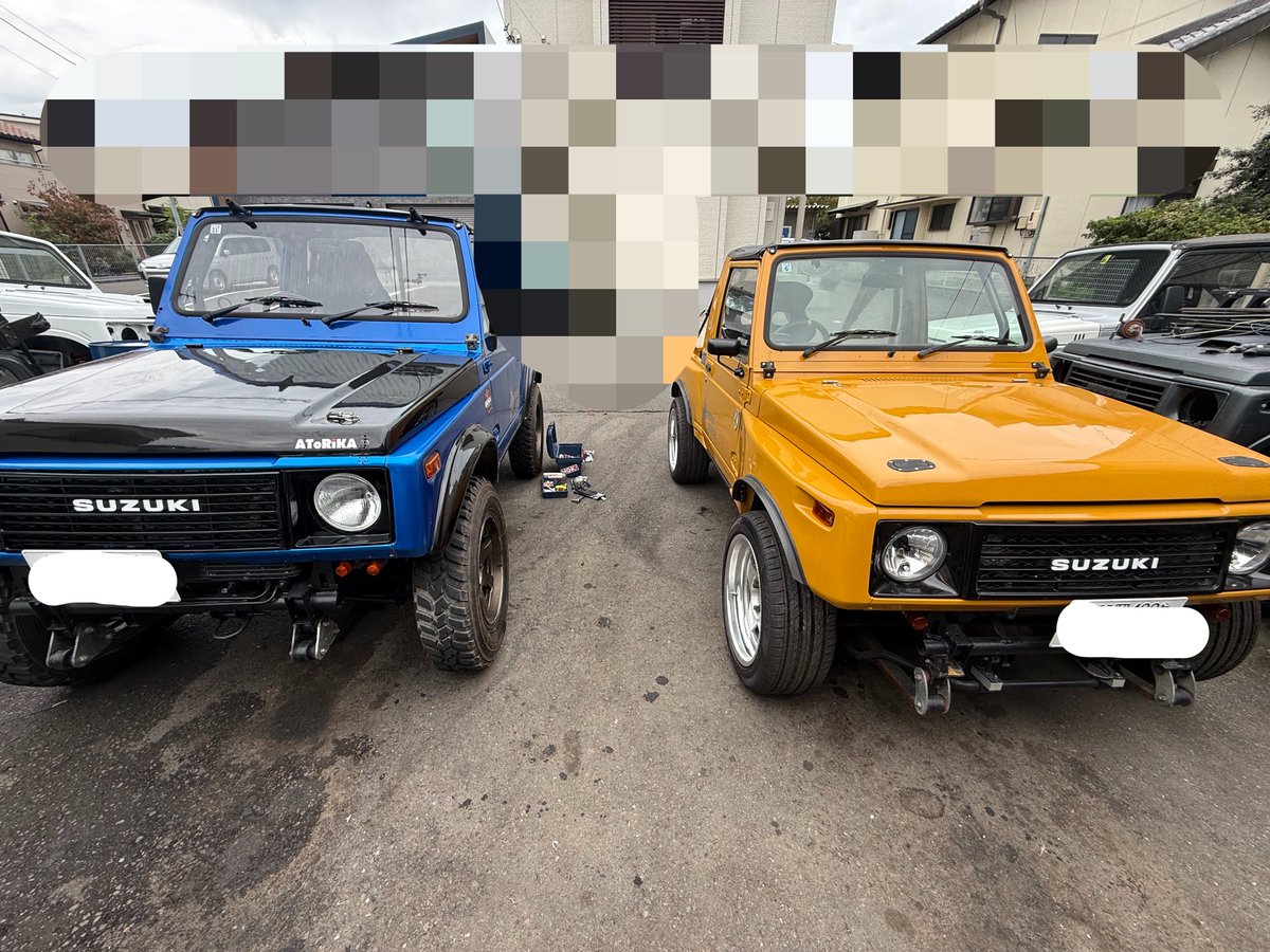 bws3aatractor's tweet photo. 青号のシートがオフロードのドラポジに合わないから黄色と入れ替え
久々に黄色動かしたけどやっぱ良いね！ https://t.co/OTq6pOyMte