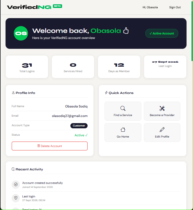 obash4life's tweet photo. Building VerifiedNG 🔨

Today I worked on the dashboard/authentication flow.

A big lesson: getting a feature to work isn't enough. You also have to ask, **“What happens if the browser can't be trusted?”**

Slowly making the project more robust. 🚀

#buildit #coding #programmer https://t.co/15bGLKAL3o