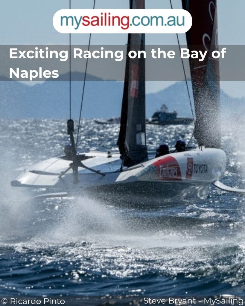 mysailing's tweet photo. Thrilling fleet racing unfolds at the Bay of Naples during the Louis Vuitton 38th America's Cup Preliminary Regatta.
#AmericasCup #NaplesRegatta #Sailing #LouisVuittonCup #FleetRacing
https://t.co/eRNC6INFFn https://t.co/vm1nLUcOYI