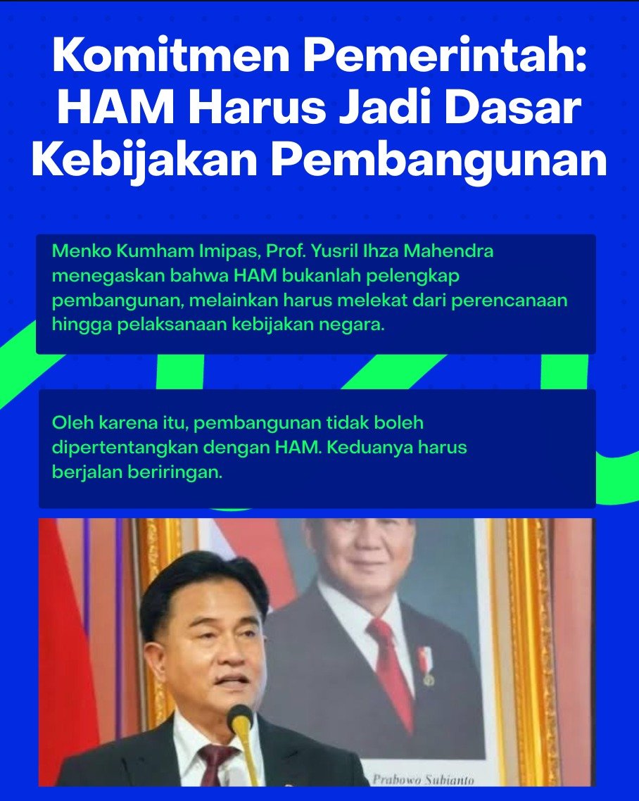 articlte's tweet photo. Pembangunan nasional dan penegakan hak asasi manusia tidak boleh dipertentangkan satu sama lain, melainkan harus berjalan beriringan secara selaras. #SeptemberHitam https://t.co/0KjHGTbKC4