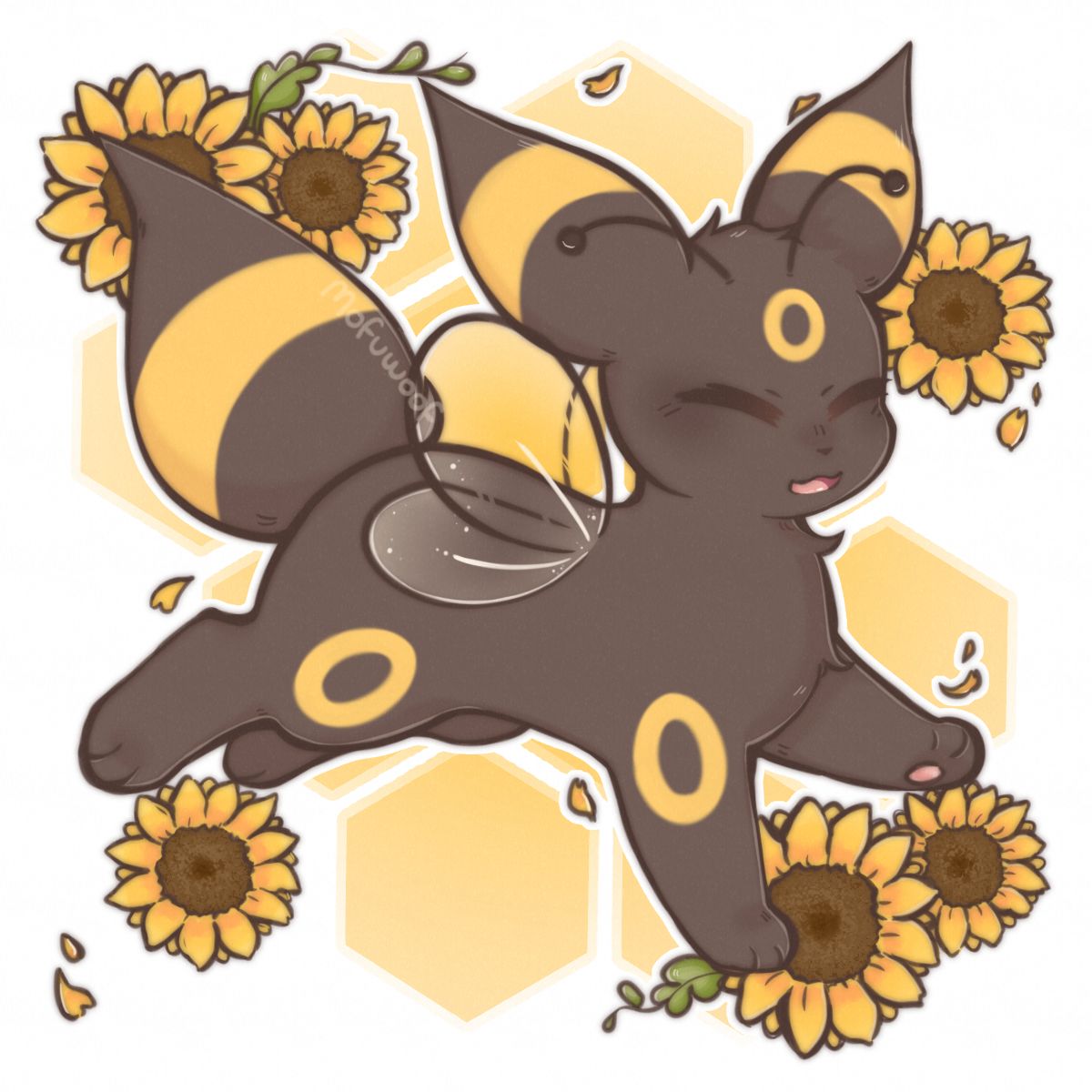 mofuwoof's tweet photo. buzzes,, #pokemon #umbreon https://t.co/5yVontQM1p