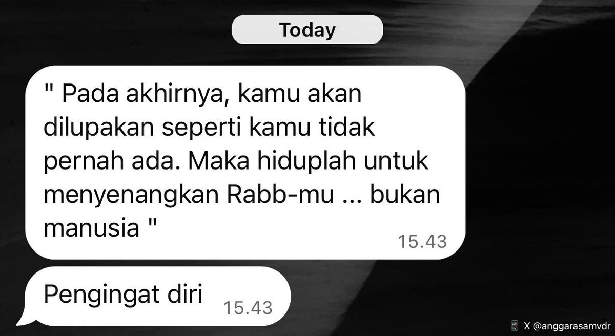 anggarasamvdr's tweet photo. Sebuah pengingat diri https://t.co/t35yuG9zJM