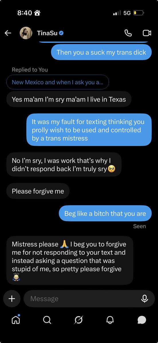 MistressAbyys's tweet photo. lol little whore things he had till I made him feel nothing but like a pathetic little whore😂😂😂 

Do you all think he should beg more?
#sissy #findom https://t.co/V4UN6w7jN3
