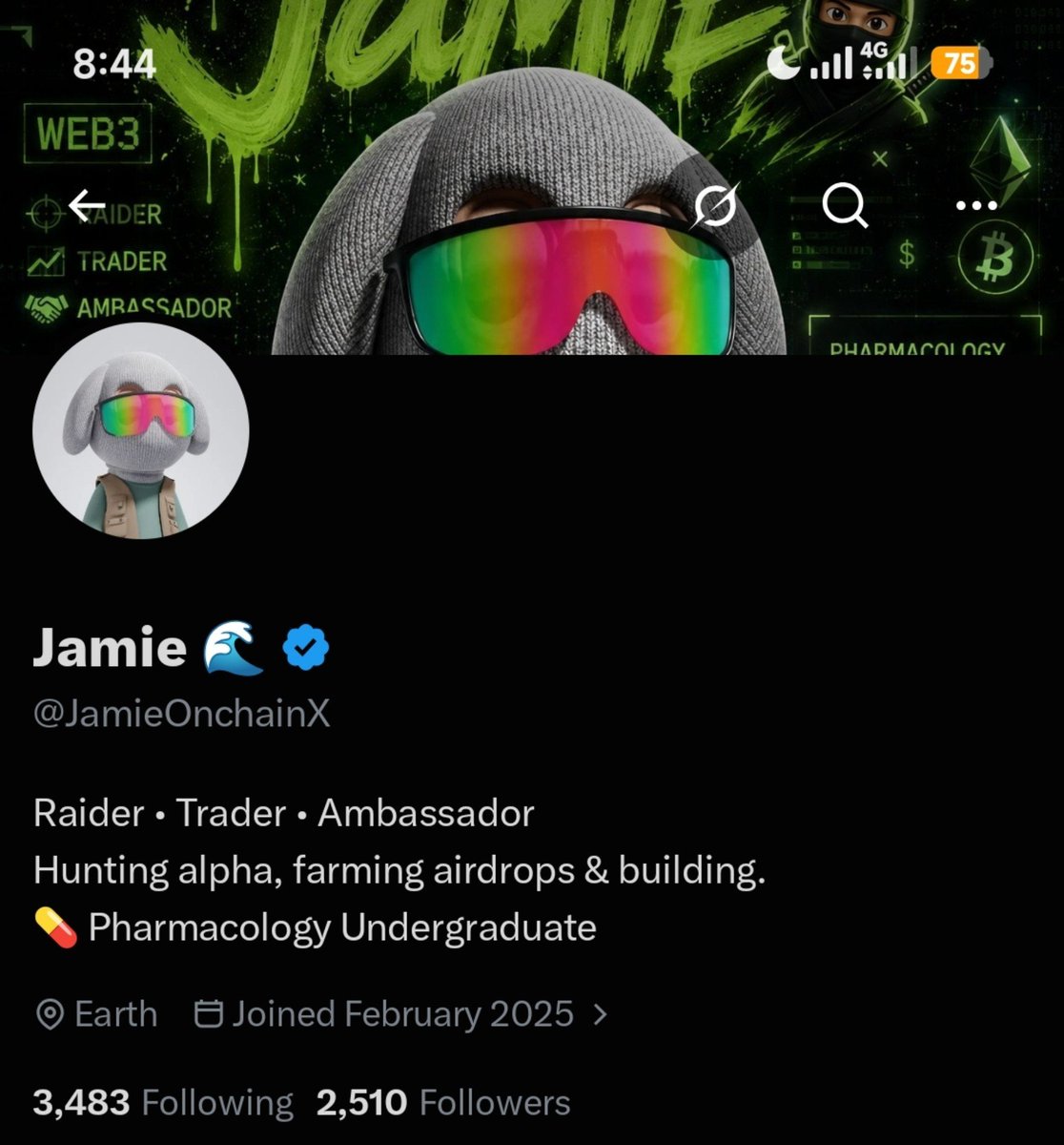 JamieOnchainX's tweet photo. Cheers to 2.5K followers 🥂❤️

Next stop: 3K 🚀

Grateful for the growth so far. As we step into a new week, we pray for bigger opportunities, more wins, and greater blessings.

We keep building. We keep pushing. 🙏🏽

Happy Sunday, fam ❤️ https://t.co/XYfd6rDPes