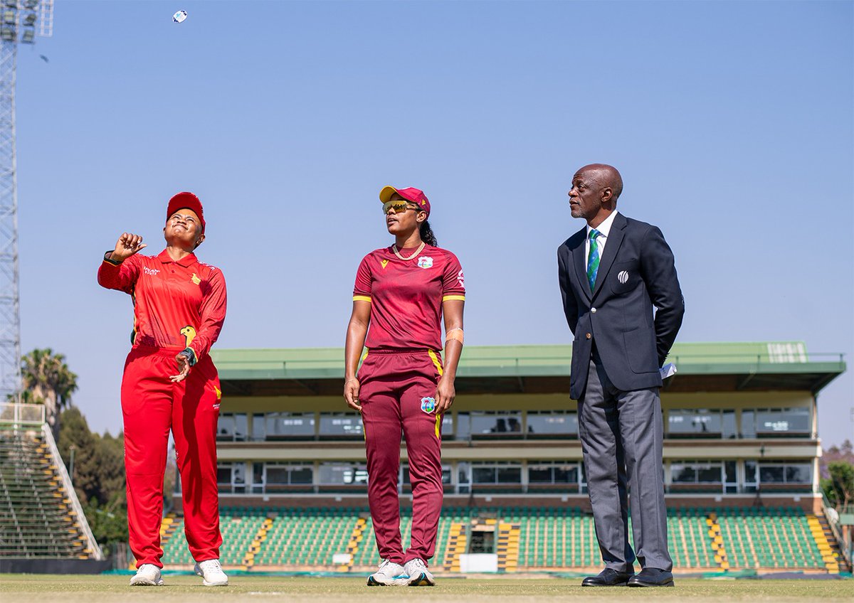 ZBCNewsonline's tweet photo. Zimbabwe trail 1-0 in the three-match ICC Women’s Championship series and need a victory at Harare Sports Club to keep their series hopes alive. West Indies captain Hayley Matthews won the toss and elected to bat first.

#ZBCNews #ZimWomen #WIWomen #Cricket #ICCWomen
https://t.co/FrXrwfcUhf
