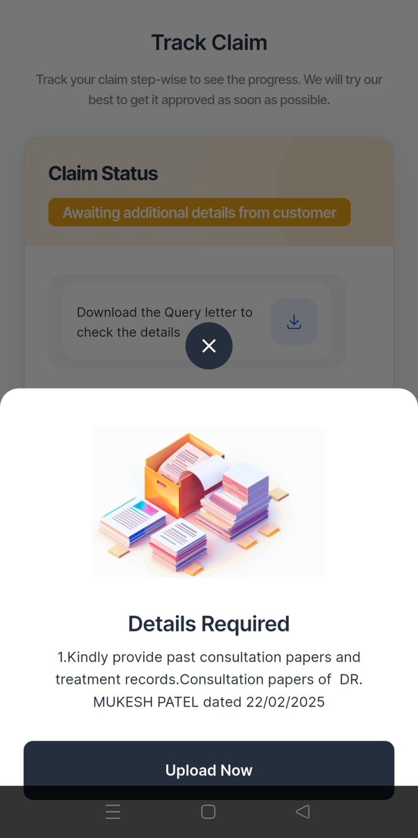 NechlaniDeepak's tweet photo. Day 36 of public escalation.
36 days since reimbursement claim filed. File: RR-HS26-15910542
@HDFCERGOGIC AGAIN asking for documents I have already uploaded 3 TIMES.
How many times must customer submit the same documents before you process the claim? Unacceptable @jagograhakjago https://t.co/Mlpt2yRES5