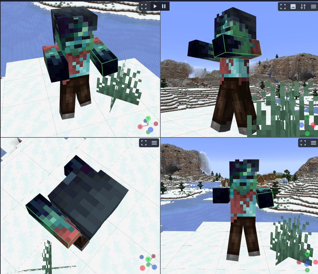 vexezzy's tweet photo. Loved the Minecraft Live, but they fumbled that frozen zombie's texture so bad that i couldn't stand this audacity and did it better myself

Such a missed opportunity to use FROSTBITE!!! this looks way cooler imo https://t.co/aRnvCptarK