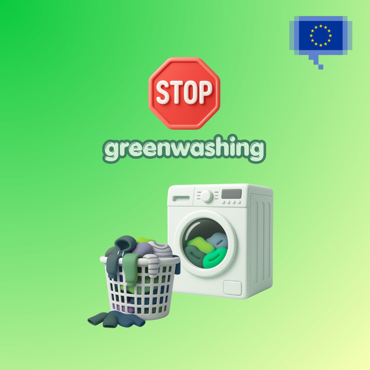 EUPublications's tweet photo. Say goodbye to misleading green claims.

New EU rules to empower consumers for the green transition start applying. 🌱 

It will help consumers make more informed choices by tackling greenwashing, and improving information on product durability.

🔗 https://t.co/iFb5FPmeii https://t.co/mnU5f89M8v