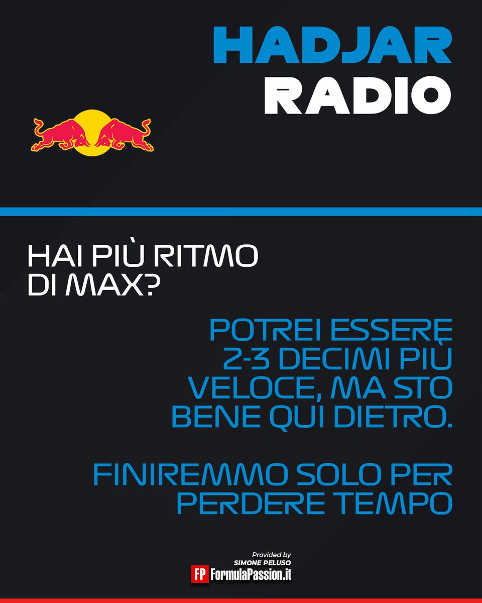 PelusoF1's tweet photo. #Hadjar e quel timore reverenziale nei confronti di #Verstappen 😅🙈

#F1 #AzerbaijanGP https://t.co/kjMLLyzuwU