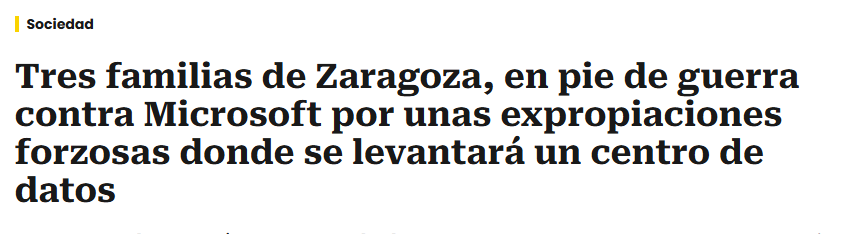 picaraza_'s tweet photo. "La propiedad es sagrada" cuando se trata de expropiar viviendas a especuladores y rentistas. Ahora bien, cuando el lobby de los centros de datos se encapricha de unas tierras, ahí está la mano invisible del mercado para acosar y expropiar a quien no quiera vender. https://t.co/IIeRXuB8kr