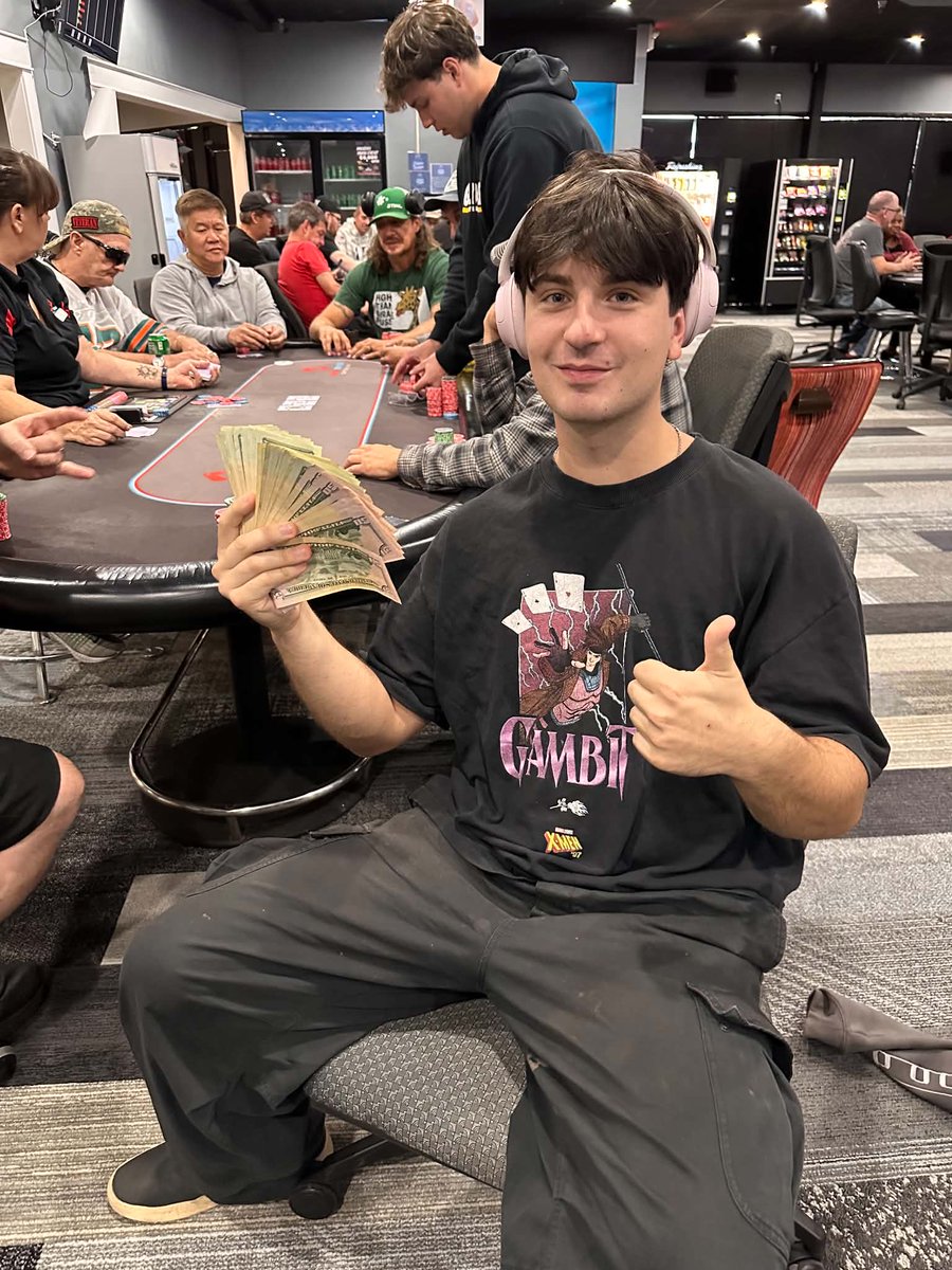 mad_river_poker's tweet photo. ๐ฐ Some of our Mystery High Hands winners from yesterday! We gave away $10,000 in high hands yesterday! Keep your eyes peeled for our next high hand day! Congratulations to all the high hand winners!
#DaytonPoker #Poker #HighHands #LiveAction #LiveAction #CashGames https://t.co/fB34T7ChYi